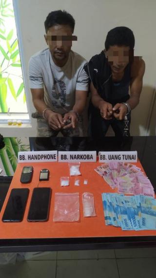 Simpan Sabu-sabu di Pondok, 2 Pelaku Ditangkap Satnarkoba Polres Kampar